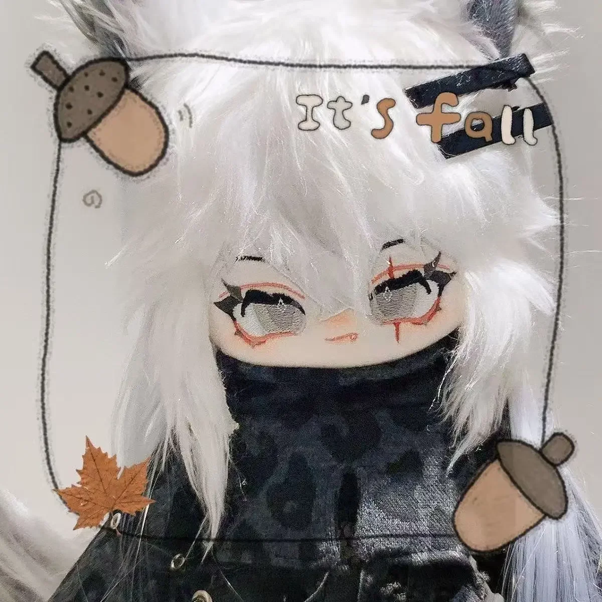 Stuffed 27cm Lappland Arknights Plush Toy Cute Cosplay Cotton Doll Body Ears Tail Set Long Leg Anime Change Suit Figures Gift