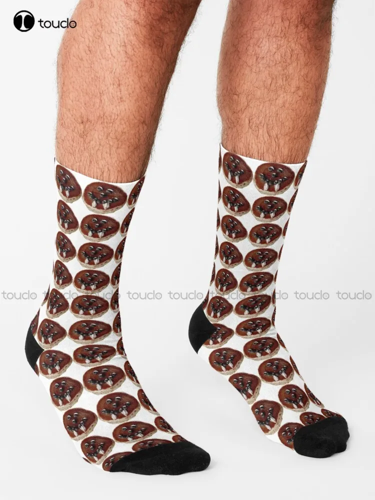 Damon – chaussettes à crêpes Vampire Unning pour femmes, chaussettes unisexes pour adultes et adolescents, Design Happy Cute, nouveau cadeau amusant populaire