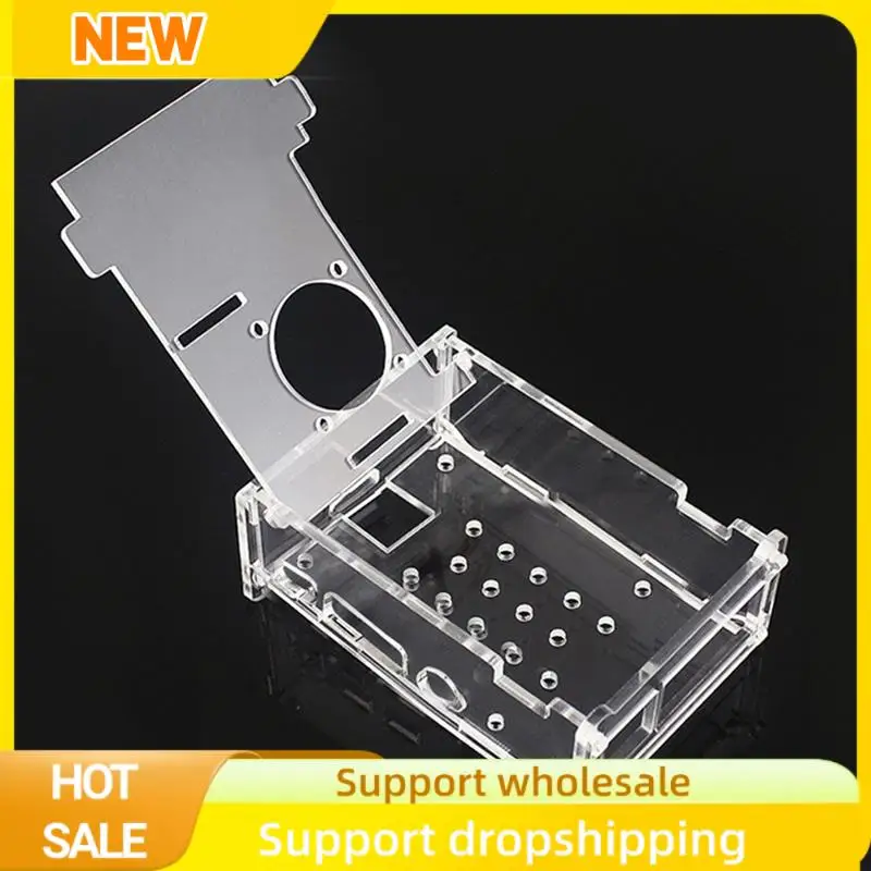 

Для Raspberry Pi 4B 3,5-дюймовый ЖК-дисплей 480X320 с акриловым корпусом, совместимый с охлаждающим вентилятором для Raspberry Pi 4B