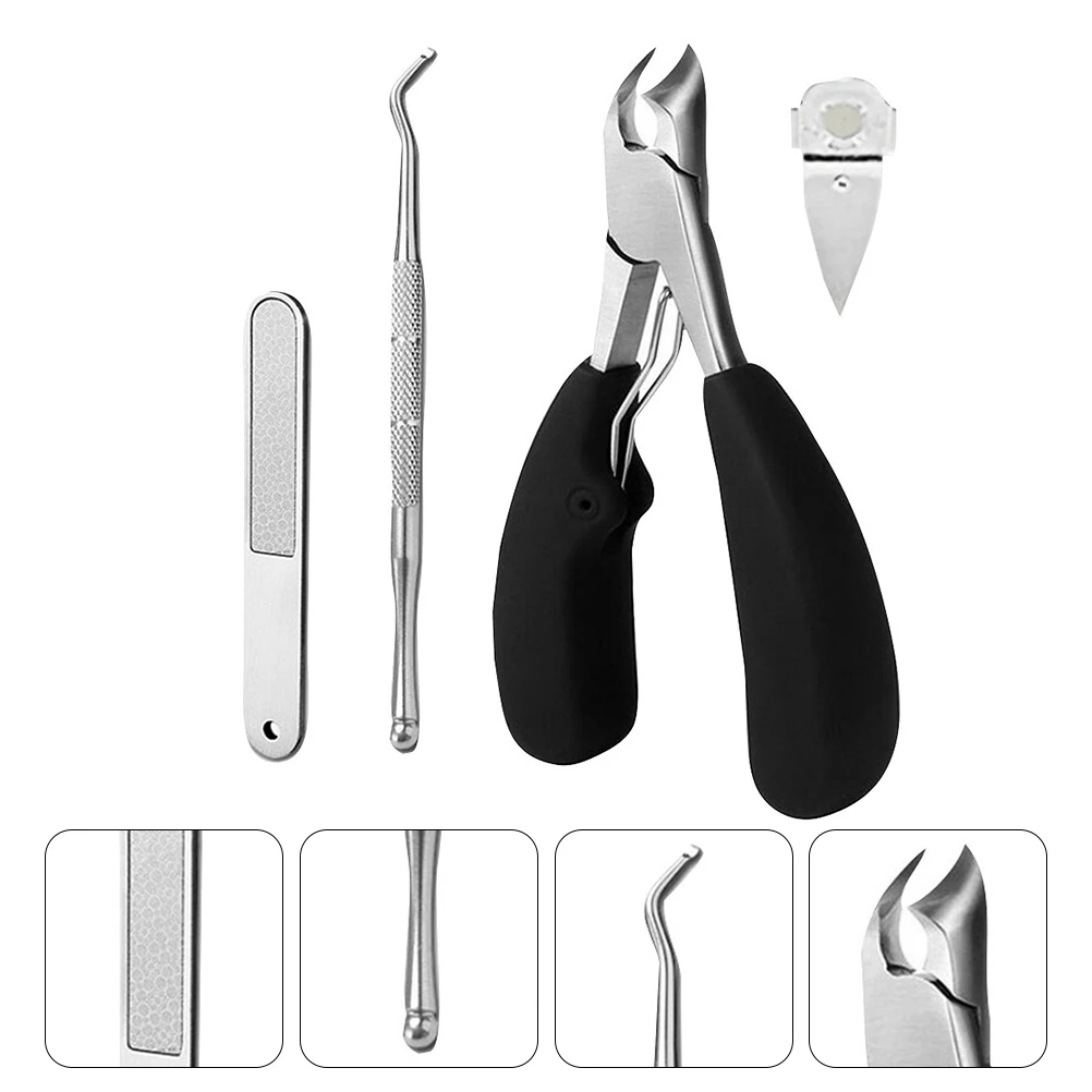 

Nail Manicure Tool Set Clippers Trimmer for Thick Toenails Embedded Nails Onychomycosis ABS Handle Clean Shaping Easy