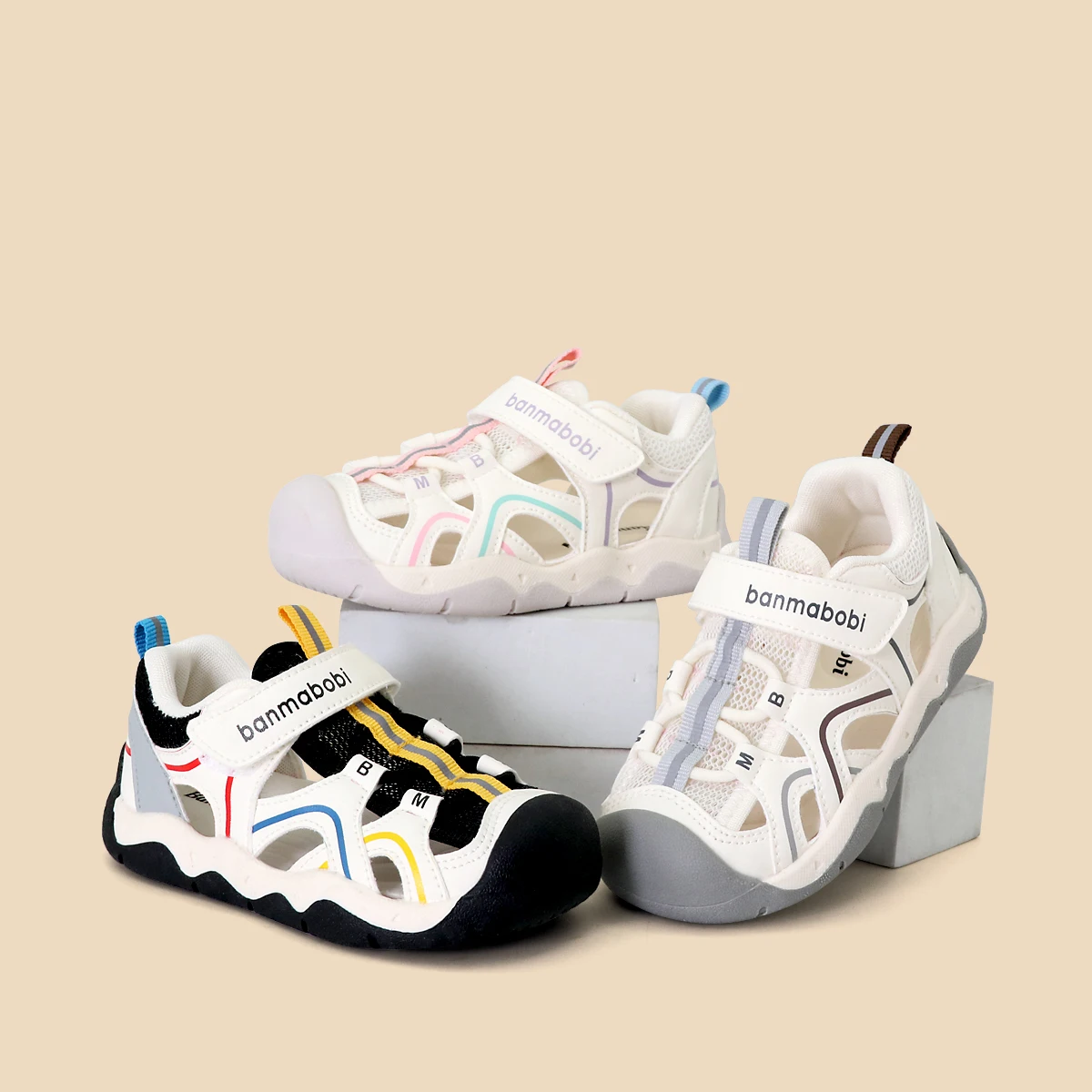 Hot Summer Baby Boy's Girl's Sandals High Quality TPR Sole Breathable Cut-out Upper 1-6 Years Old Baby Unisex Back To School