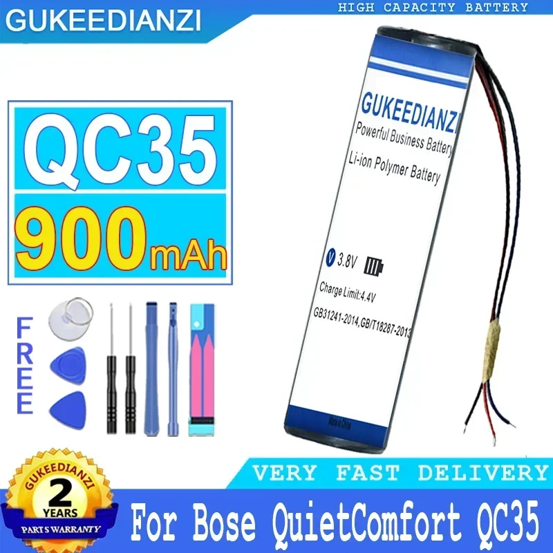 

750mAh/900mAh Mobile Phone Batteries For Bose QuietComfort QC 35 QC35 II 45 QC45 Accumulator 3-wire Portable Battery