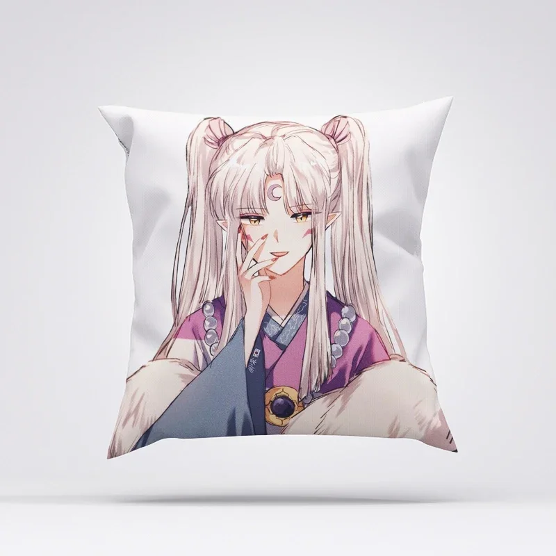 Inuyasha Pillow Cases Decorative Cushions Cover for Sofa Car Decoration Pillowcase Decor 40x40 Pillowcases 50x50 Cushion Covers