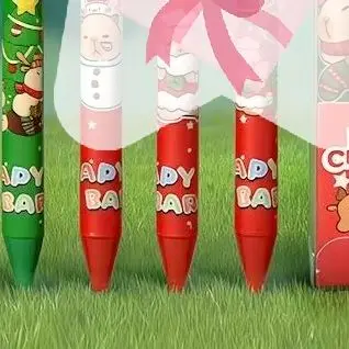 

6 шт./компл., милые рождественские капибары, мультяшный Санта-Клаус, снеговик, лось, гелевые ручки для офиса, школьные принадлежности, рождественские подарки