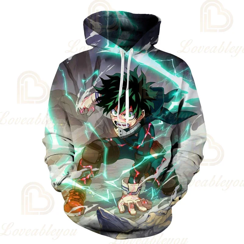 My Hero Academia Cosplay Costume Men Women Zip-up Hoodies Sweatshirts Hooded Hoodies Jackets New Arrivel 2020 Hot Sale