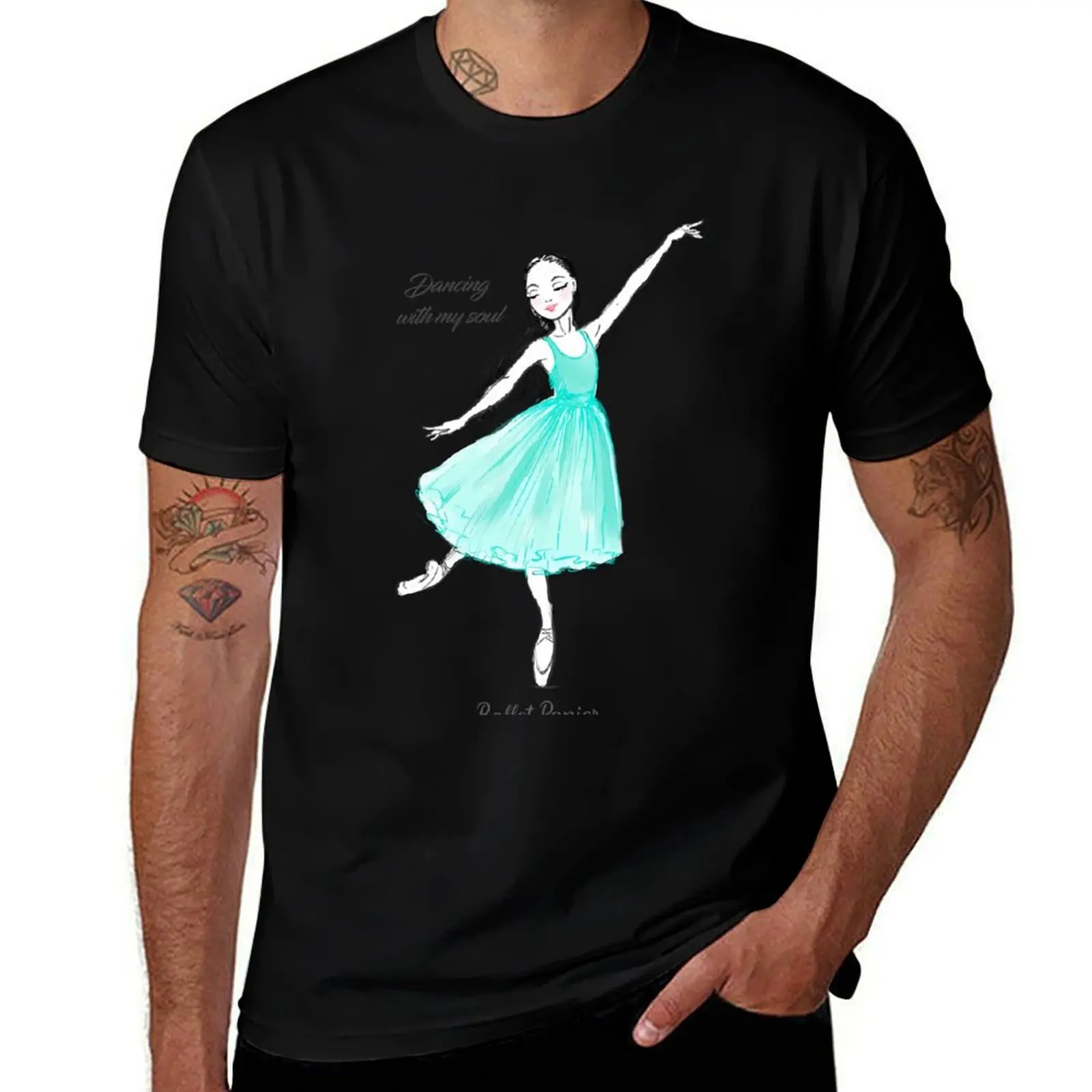 Dancing With My Soul T-Shirt Basic Plain Tee for Spring and Summer T-Shirt