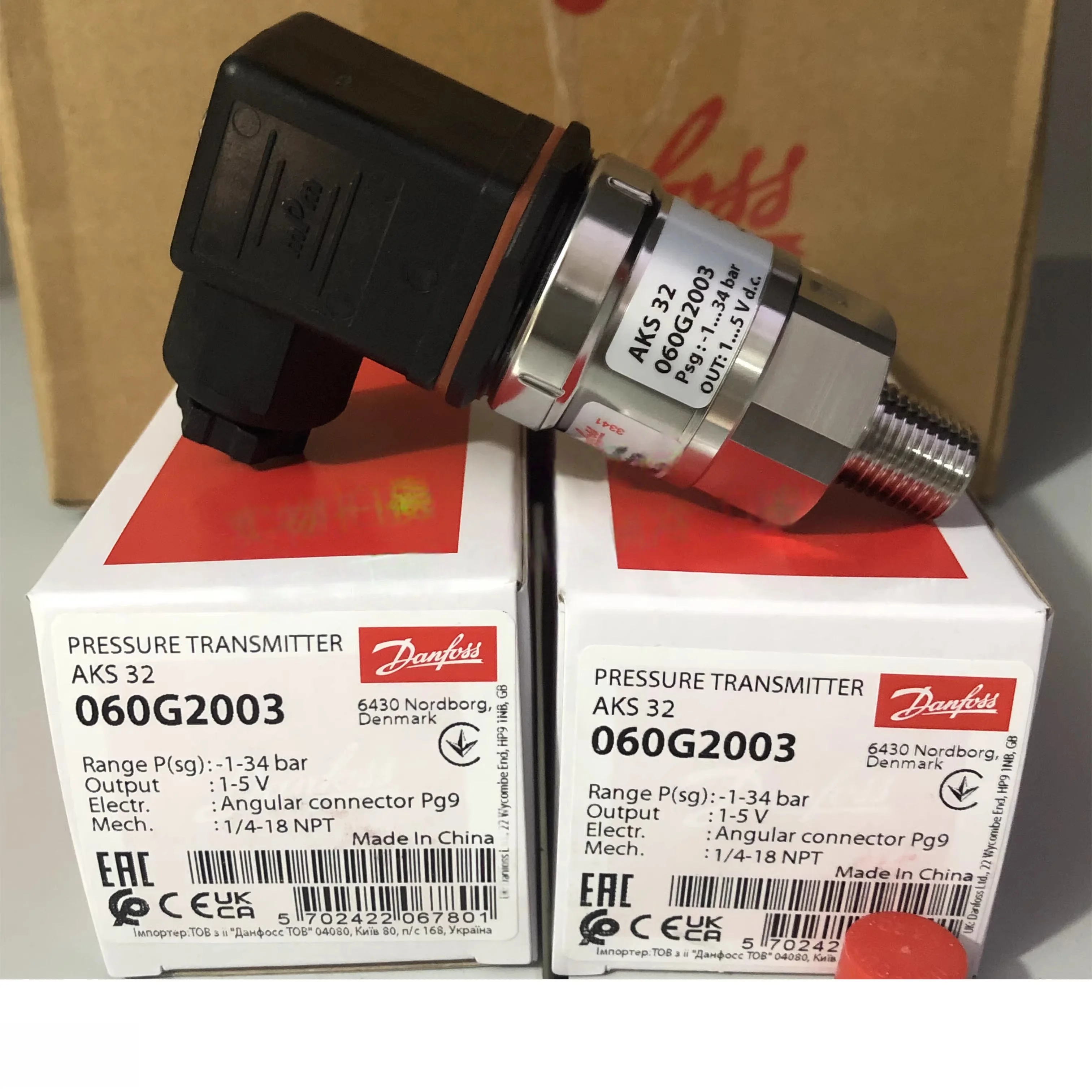 

Новый датчик давления Danfoss AKS32 (060G2003) (060G2005) (060G2006) (060G2007) (060G2069) (060G2080) (060G2083)