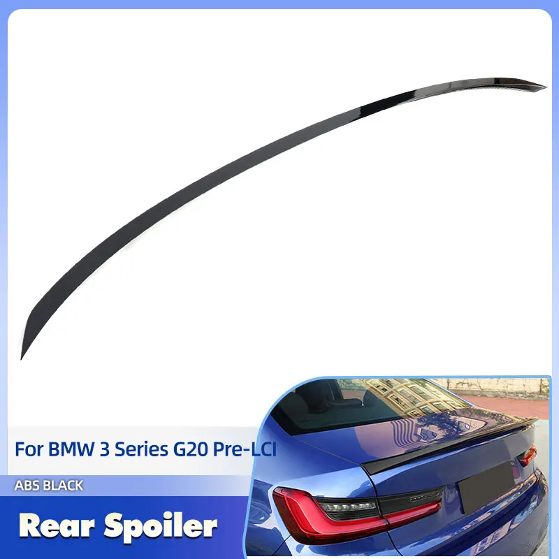 

Car Rear Trunk Spoiler Wings ABS Glossy Black for BMW 3 Series G20 Pre-LCI 2019-2022 Racing Rear Spoiler Boot Wing Lip