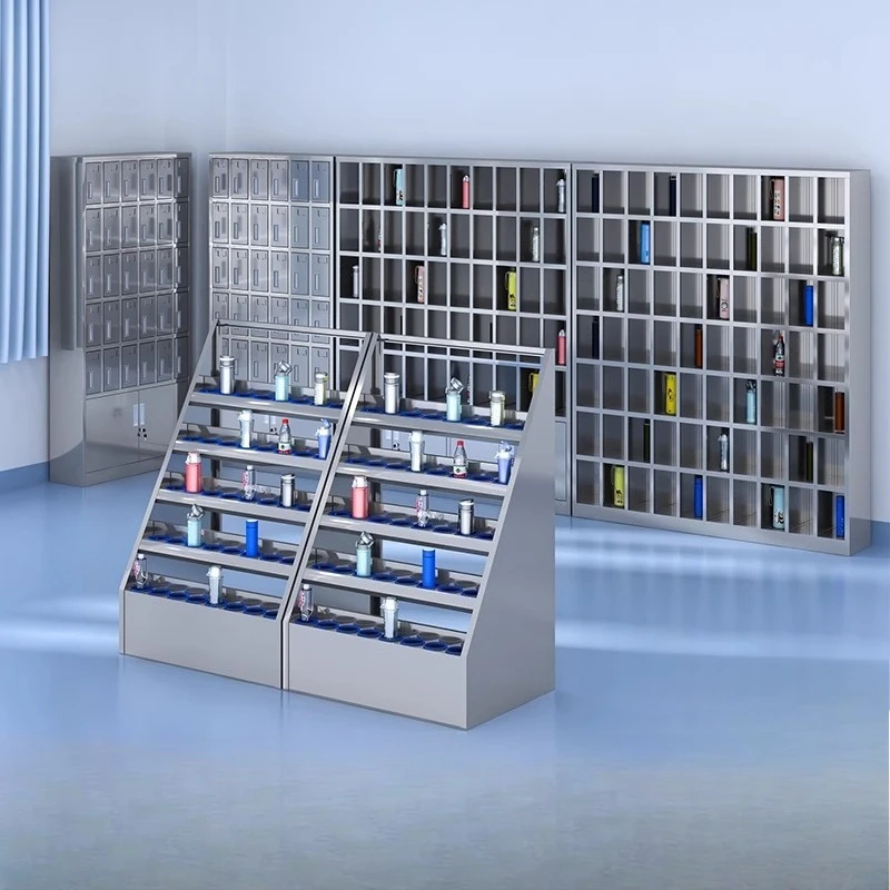 

Stainless steel water cup cabinet Employee multi-grid cabinet placement cabinet Factory workshop Teacup shelf Pantry locker