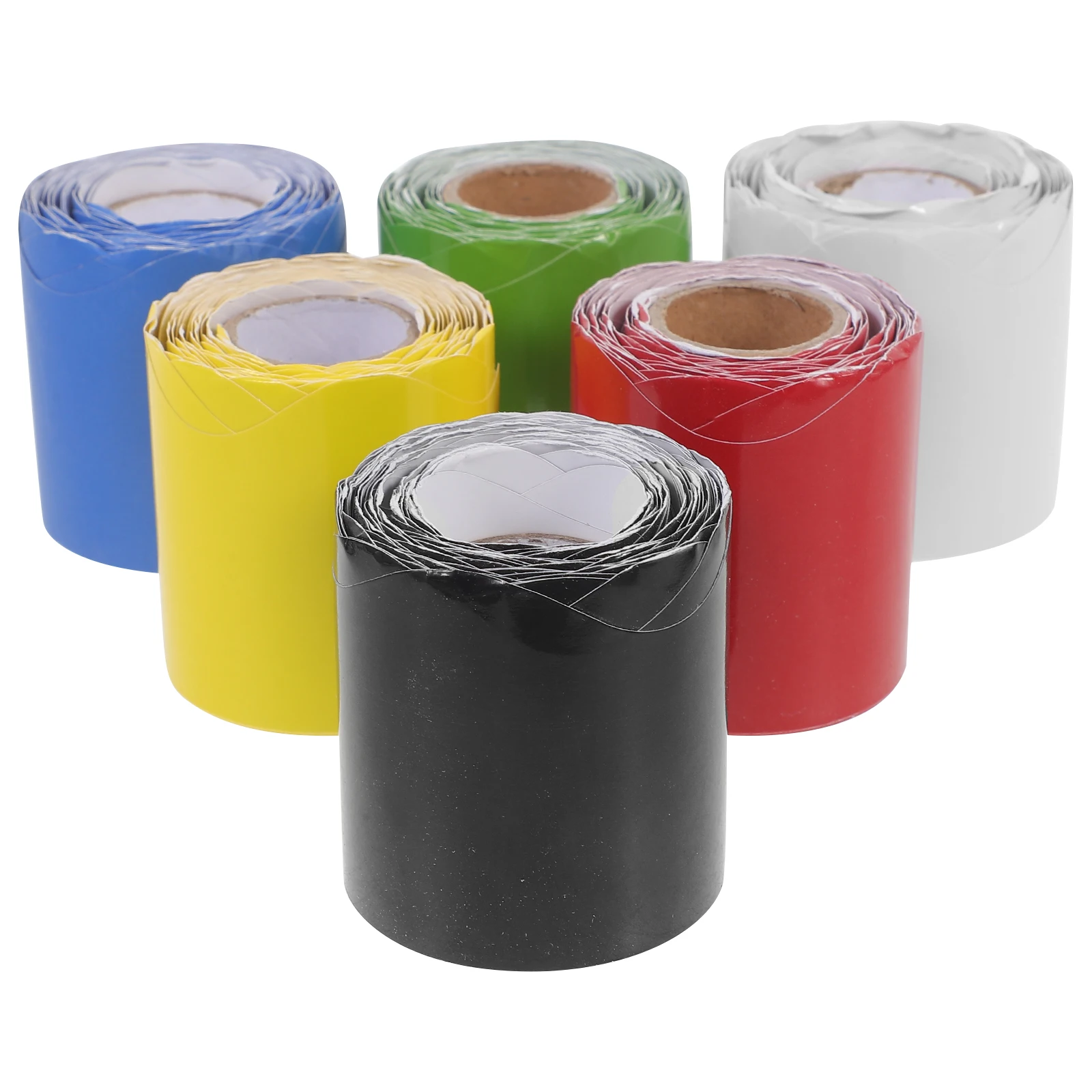

6 Rolls Waterproof Bulletin Board Border Sticker 5 7x10m Decorative Trim Classroom Office Door Window Chalkboard Whiteboard
