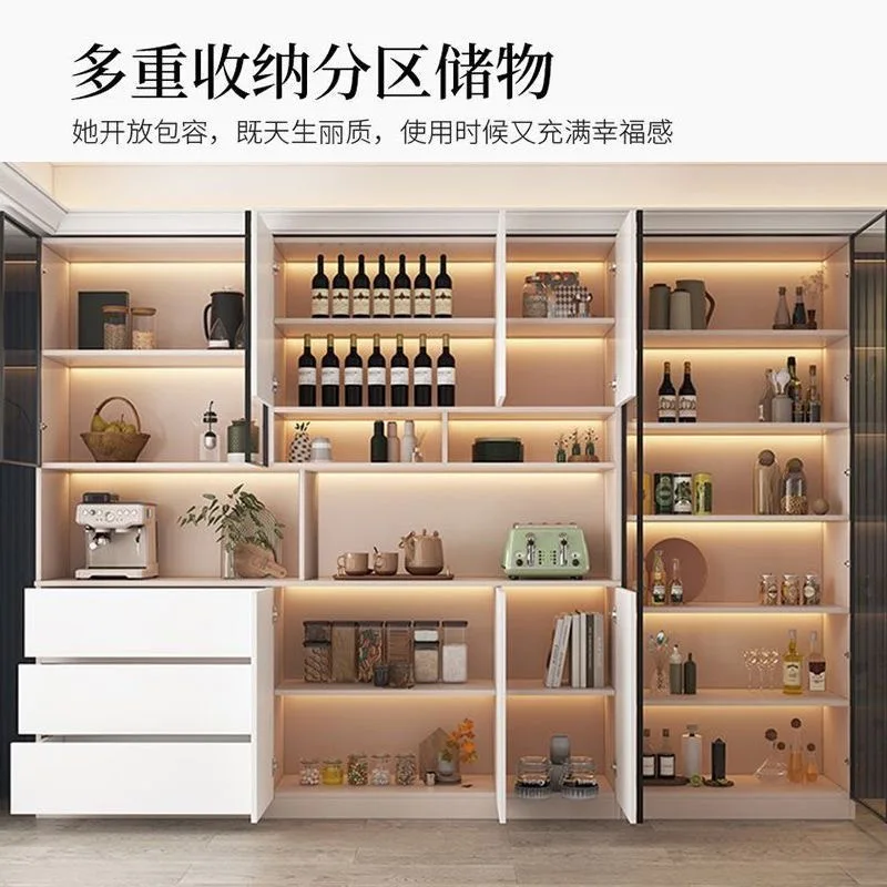 78 Inch Tall Sideboards Pantry Storage Cabinet Large Kitchen with Drawer Door Adjustable Shelves for Pantry Dining Living Room