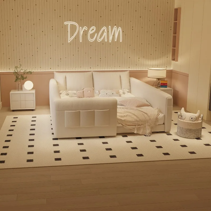 

Floor Queen Family Bedroom Beds Kids Room Adults Parent Child Children Bed Frames 180x200cm Many People Full Size Home Furniture