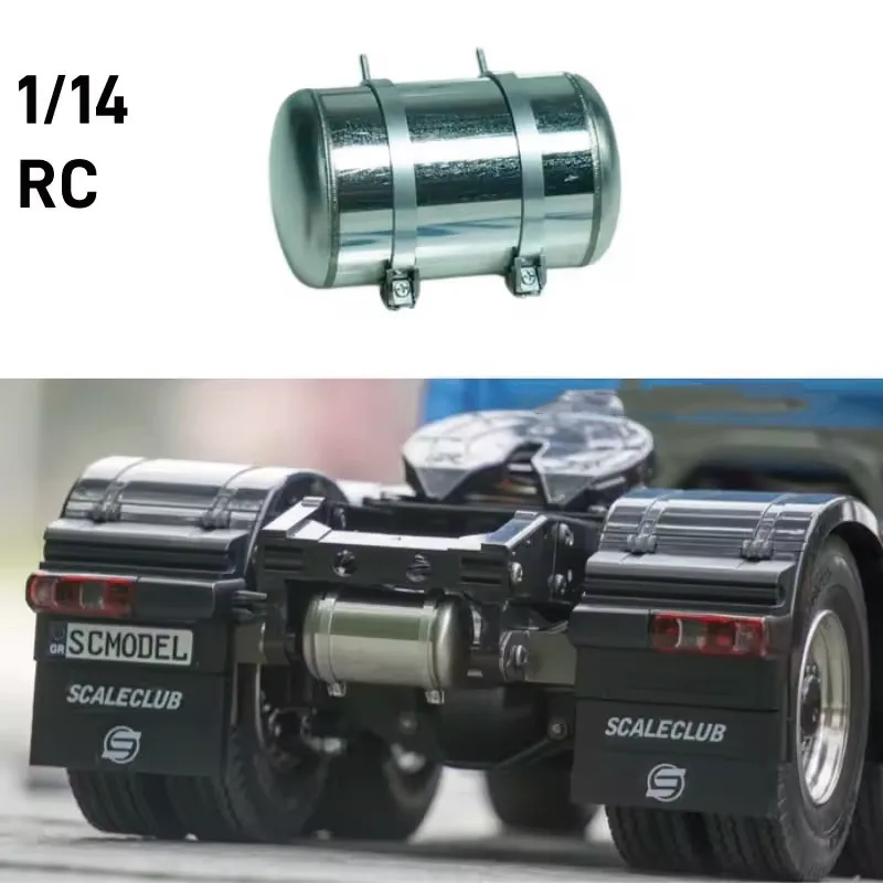 1/14 RC Toy Truck Metal Gas Air Tank Uniwersalne części do Tamiya 1/14 RC Tractor Truck Akcesoria SCALECLUB HQG-TY-1
