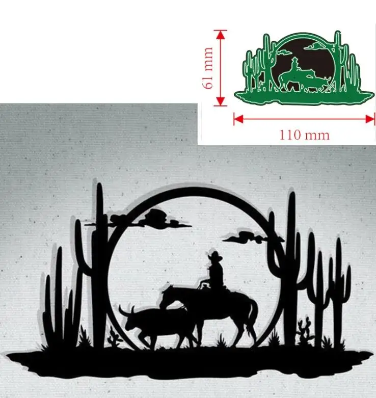 

Horse metal cutting dies mold Scrapbooking decoration paper craft knife mould blade punch template Embossing stencils 1PCS