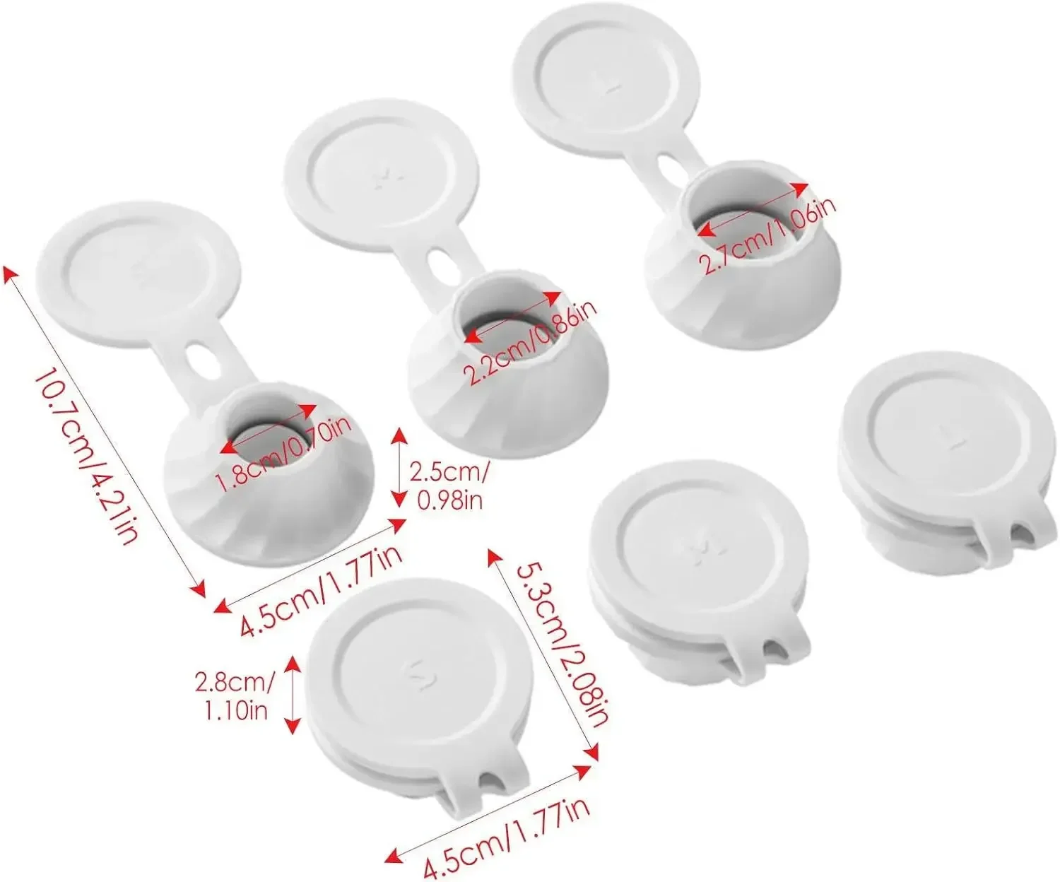 Wholesale Leakproof Inverted Bottle Cap 3pcs Shower Gel Shampoo Dispenser Lid for Bathroom Kitchen Spice Bottle Plastic Cup