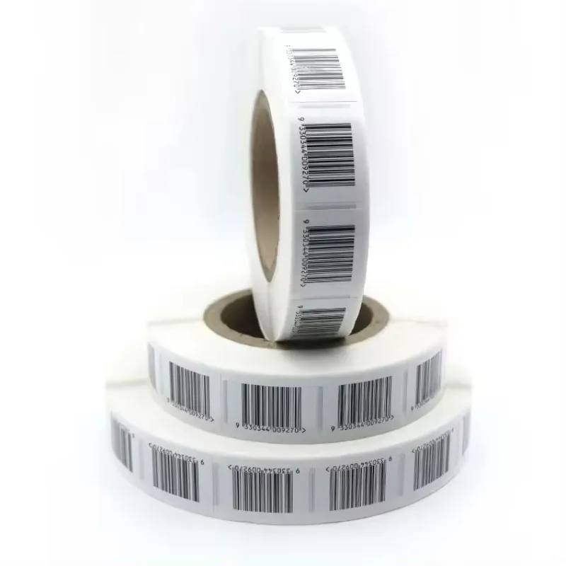 1000Pcs/roll EAS RF Retail Shop Security Barcode Label 8.2MHz Anti-Theft Soft Label 4*4cm