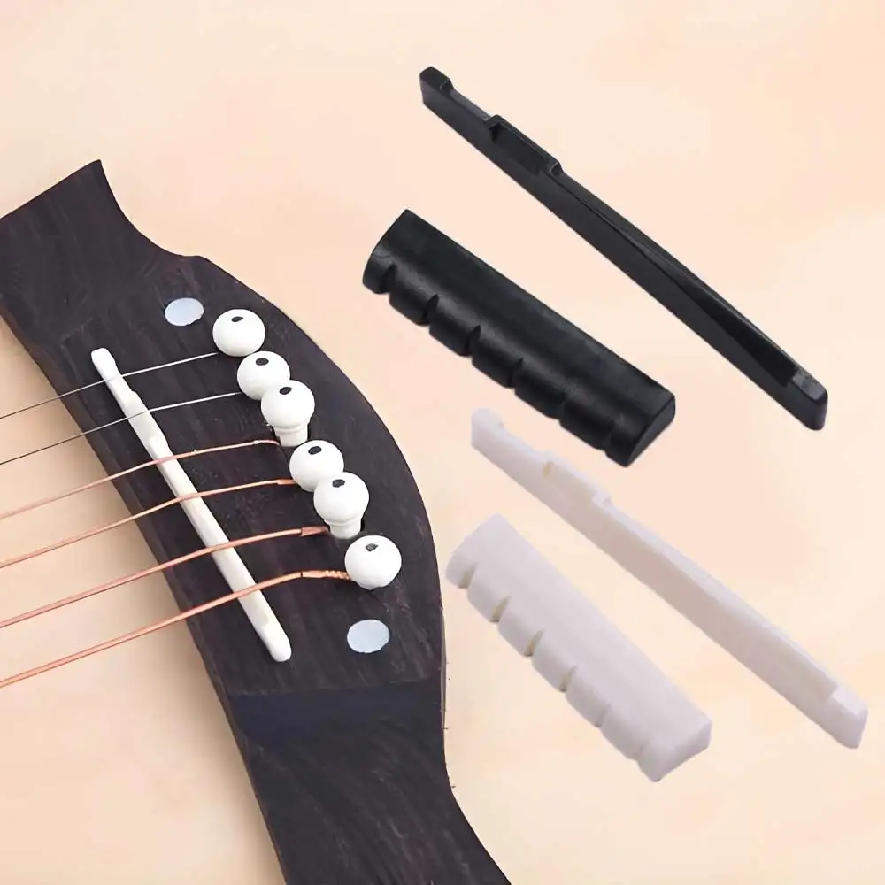Stringed Instruments Bridge Pins Guitar Saddle Acoustic Guitar Lower String pillow Guitar Bridge Saddle Upper String Pillow