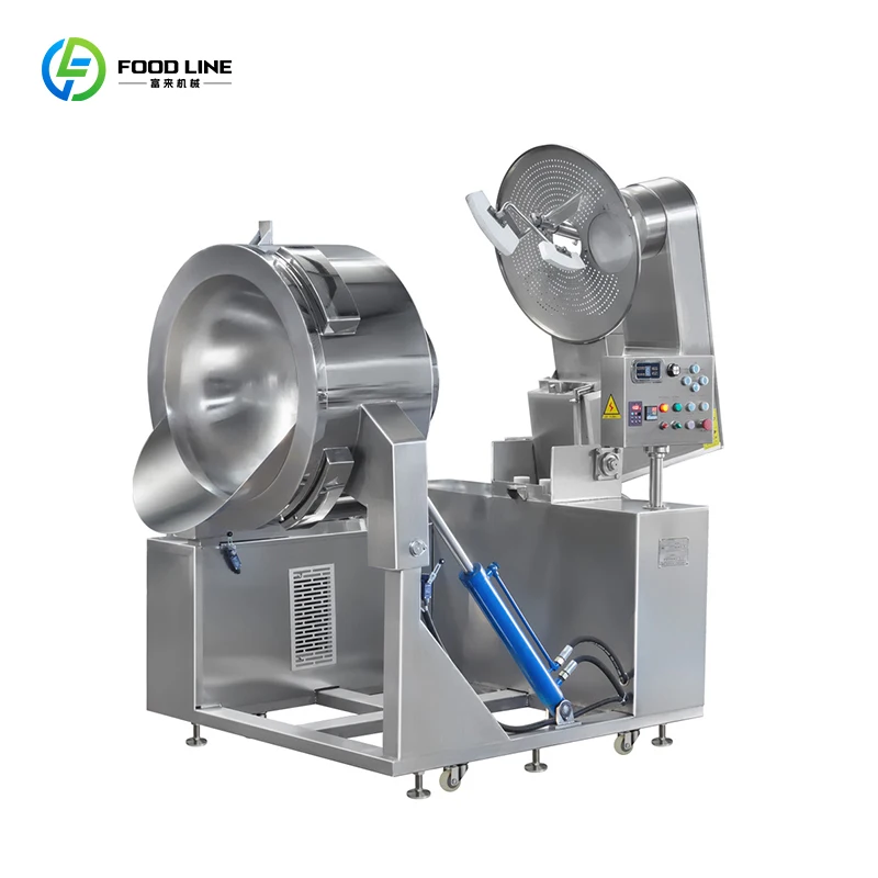 Custom Chili and Tomato Sauce Cooking Machine with Blender Bean and Date Paste Heating and Mixing Pot Wok