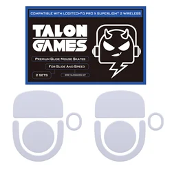 2 Sets TALONGAMES Mouse Feet Custom Curved Edge Mouse Skates For Logitech G PRO X Superlight 2 Wireless Mouse Feet Replacement
