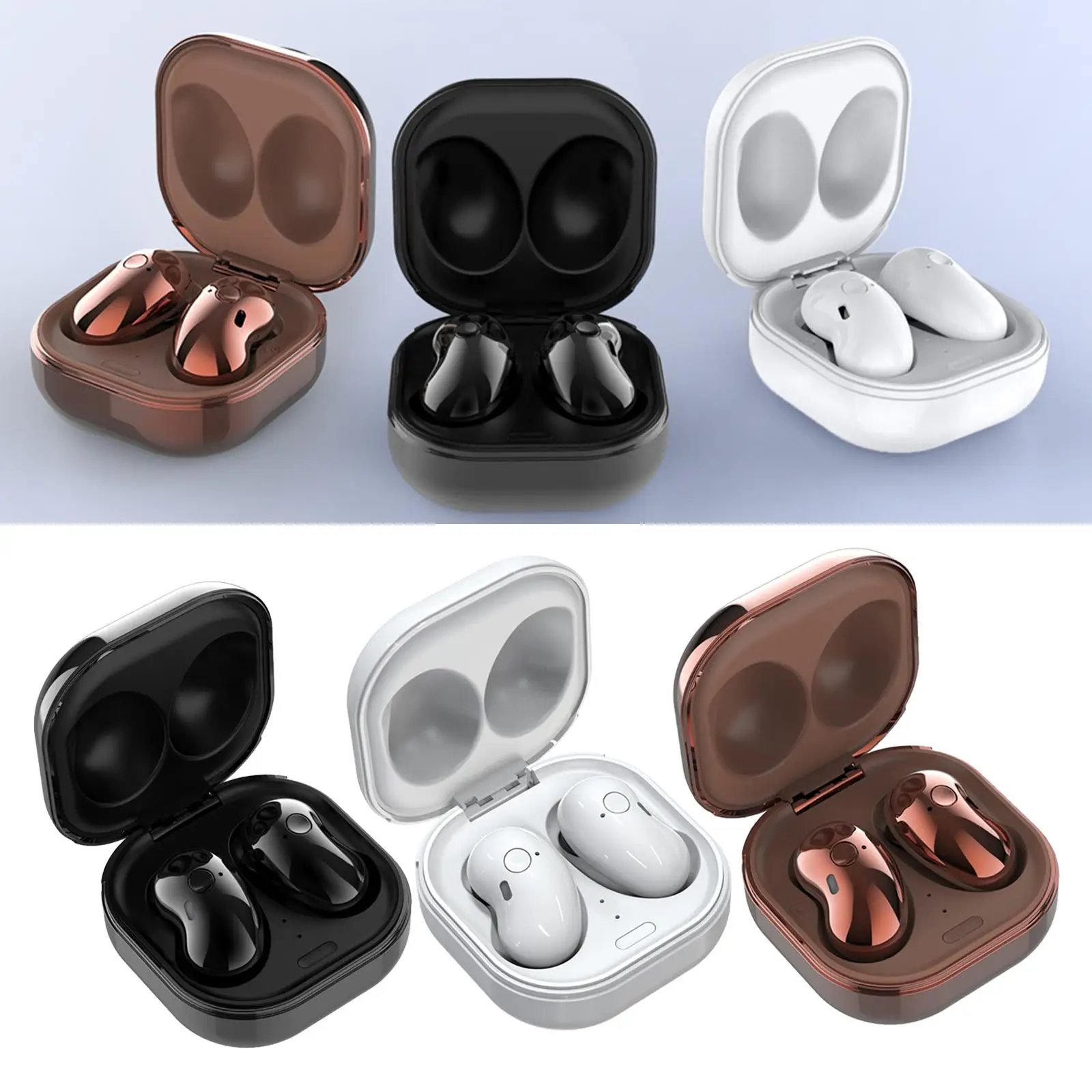 S6 TWS Earphones in-Ear Headsets, Unique Ear-Fin Design for Comfort and