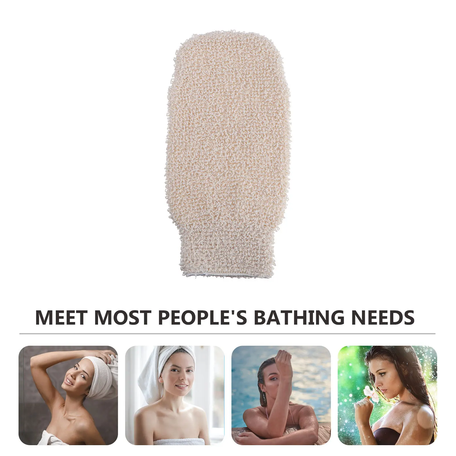 

1pc Exfoliating Glove For Bath Shower Scrubber Mitt Deep Cleansing Removes Dead Skin Cells Gentle Body Scrub Tool Bath Glove
