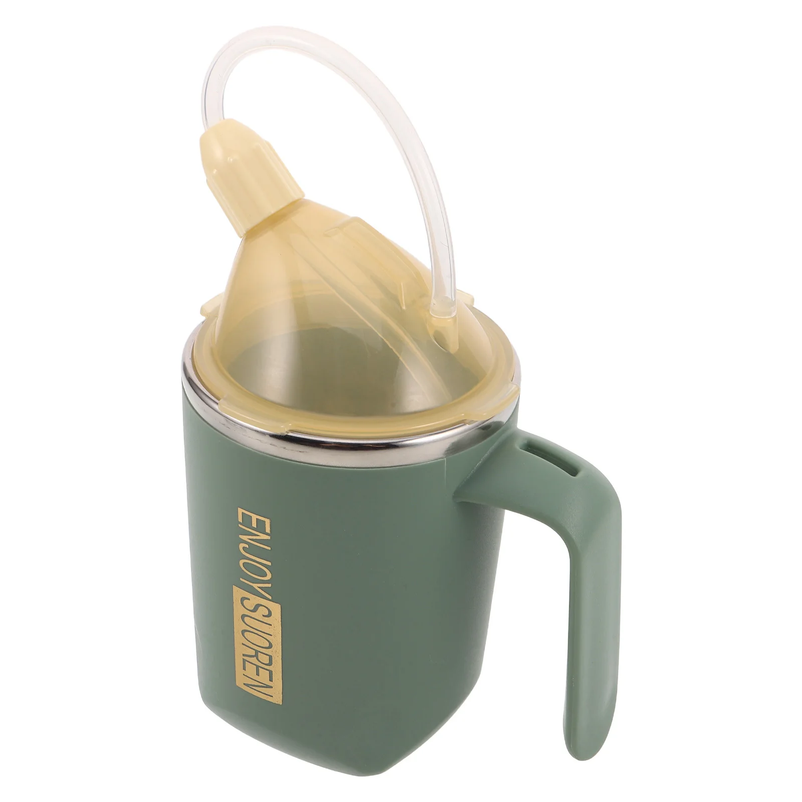 

14Oz/400Ml Nursing Cup For Elderly Bedridden Patients Dysphagia Drinking Aid Stainless Steel Spill-Proof Mug Adjustable Flow