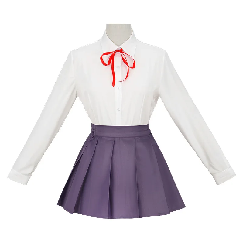 Anime 100 Kanojo Hanazono Hakari Cosplay Kostüm Lila Uniform JK Anzug Kopfschmuck Halloween Party Frauen Mädchen Kostüme