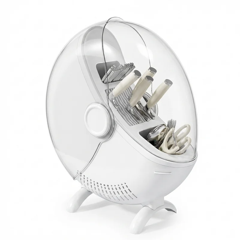 Deluxe multi-functional knife and chopstick storage rack, one-piece design, suitable for high-end household use