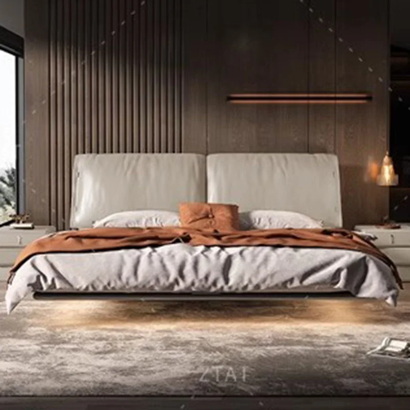 Safe Leather Massage Bed Double Queen Baby Modern Single Massage Bed Floor Massage Human Dog Letto Matrimoniale Unique Furniture