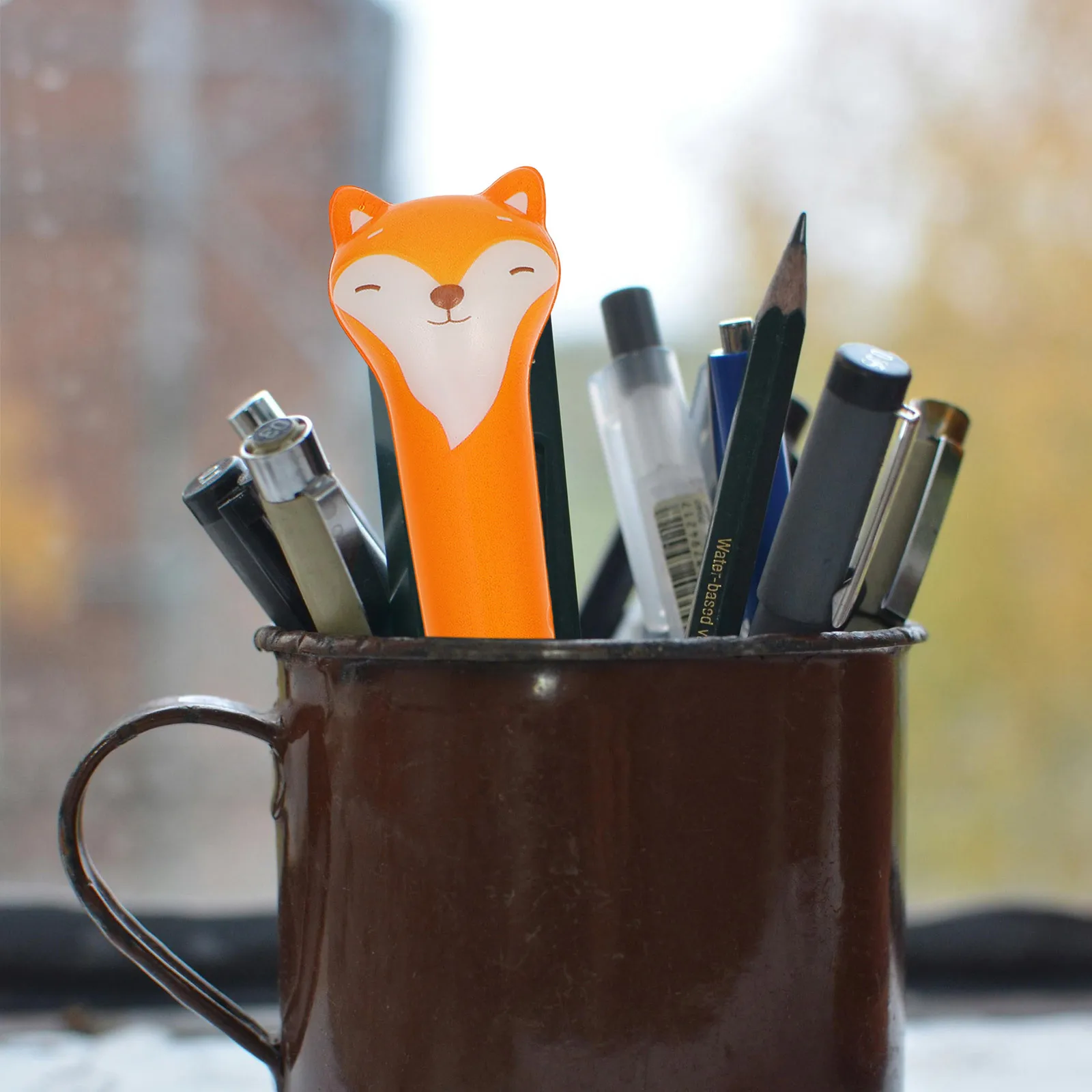 

Fox Gel Pen Fine Point Black Ink Smooth Writing Cute Animal Pen Kawaii School Stationery Supplies Fox Writing Pens