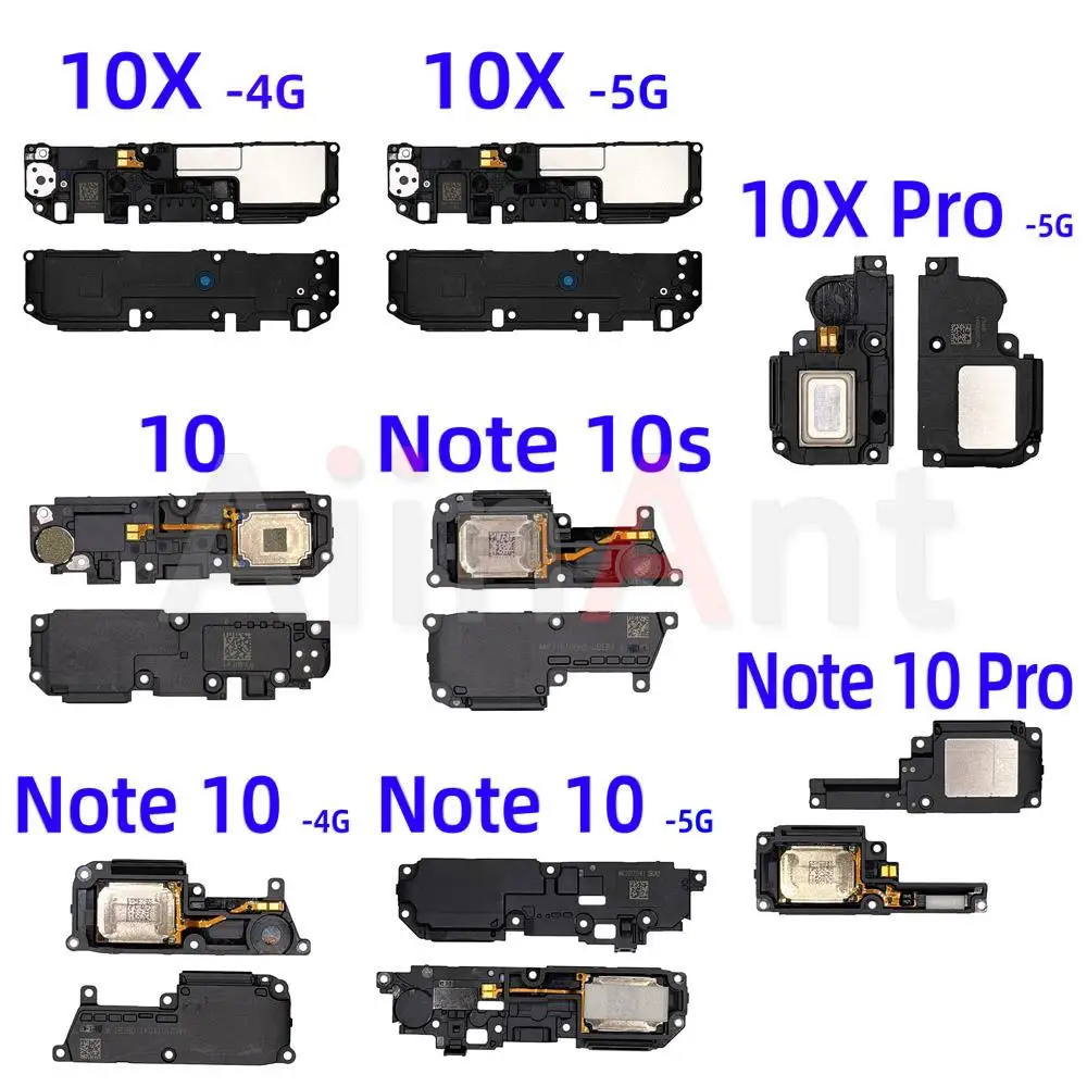 Aiinant Speaker For Redmi Note 10 10X Pro 4G 5G Plus Loud Speaker Bottom Loudspeaker Sound Buzzer Ringer Flex Cable