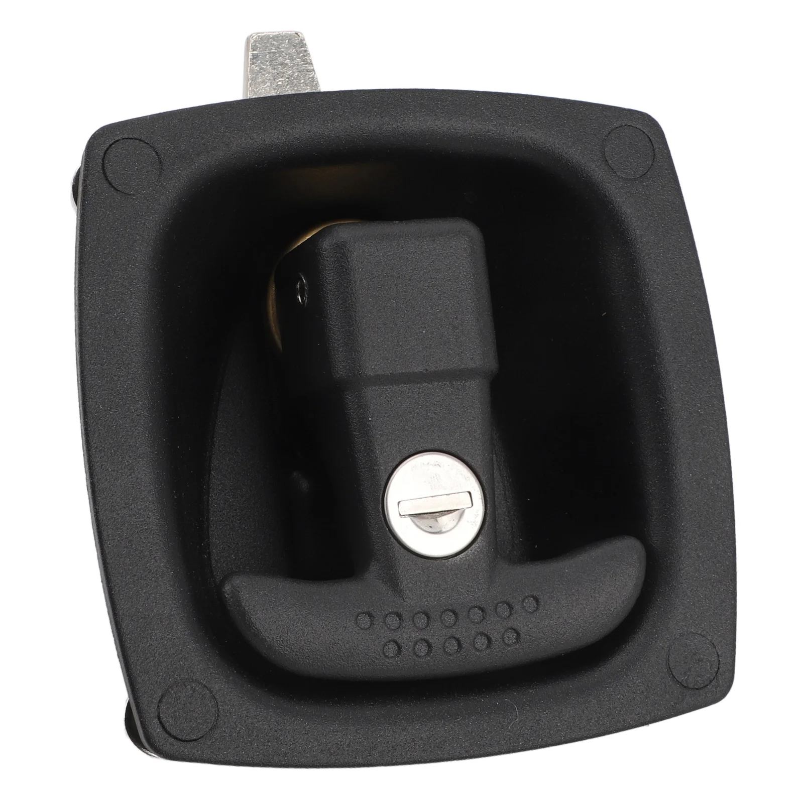 

Черная защелка с Т-образной ручкой (цинковый сплав, складная) — Защелка ящика для инструментов Т-типа с 2 ключами для автофургона, кемпера, прицепа — 1619240008511