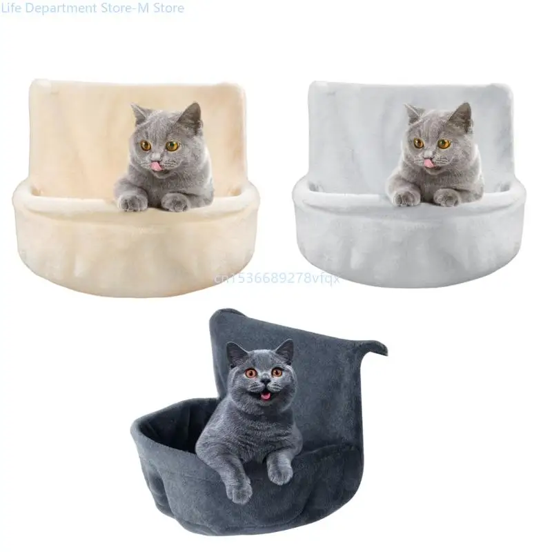 

Cats Heaters Hammock Bed Warm Lounger Bed Plush Sleep Bed for Indoor Cats Rest