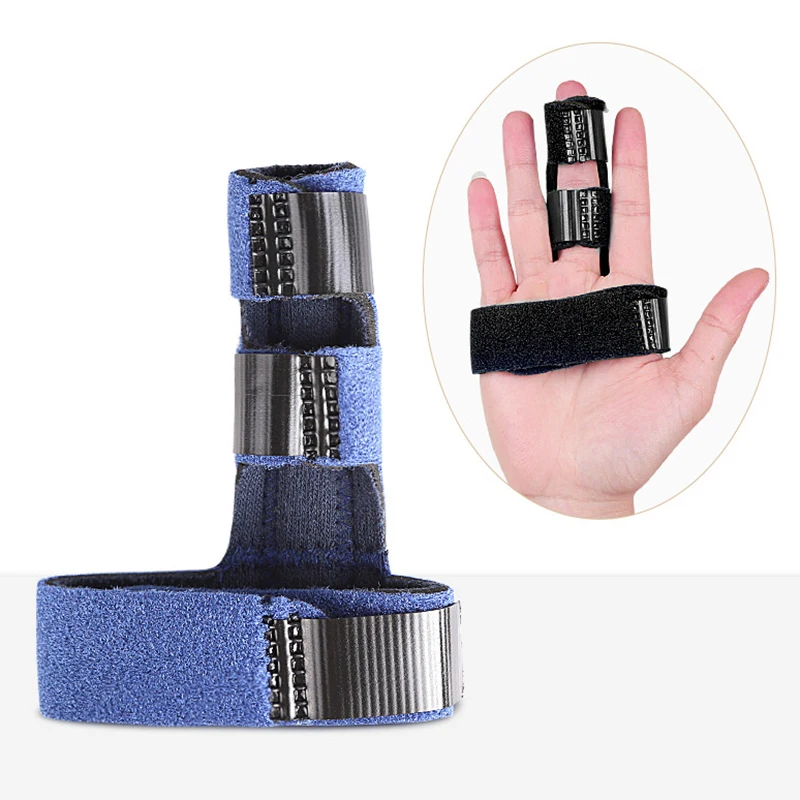 Férula de soporte para dedo, gatillo ajustable, férula para pulgar, cinta para dedo de mano para enderezar el alivio del dolor curvo, cuidado de la salud