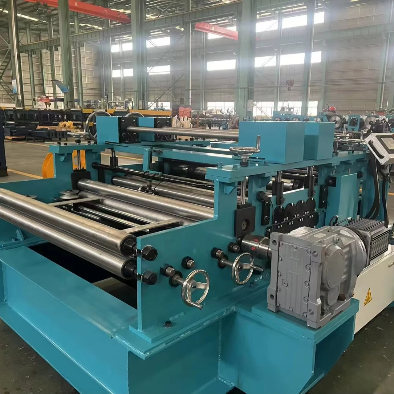 Servo Drive 1.5* 1300mm Sheet Metal Steel Coil Cut to Length Leveling Shear and Slit Machine