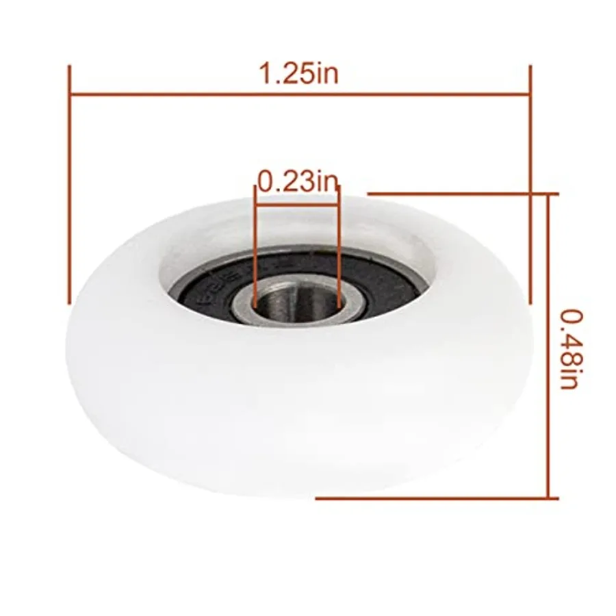 Total Gym Wheels Rolle 2000 3000 3000 XL وعدد قليلًا في وقت مبكرًا جدًا XL Platinum Plus Pro Supra والعديد من 4 مجموعات بيضاء #2