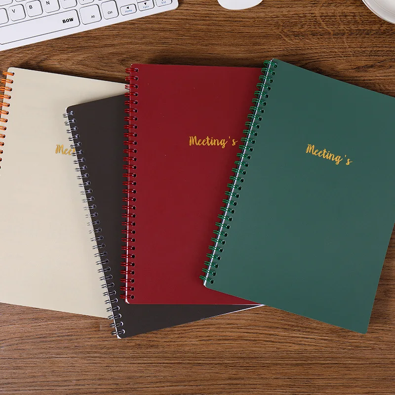 A5 Boost Meeting Organization & Productivity Meeting Notebook For Work Office & Business Supplies Easy Coil NoteBook