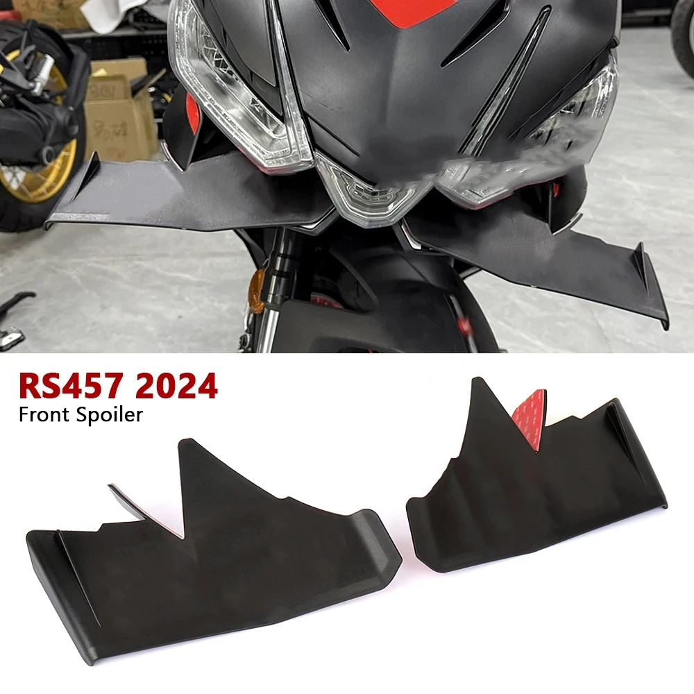 

New Motorcycle Accessories ABS Front Fairing Winglet Aerodynamic Wing Kit Spoiler For Aprilia RS457 RS 457 rs457 2024 2025