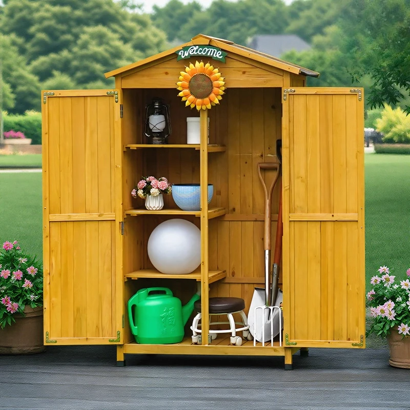 

Шкафчик для инструментов, солнцезащитный крем во дворе, ящик для хранения садовых мелочей