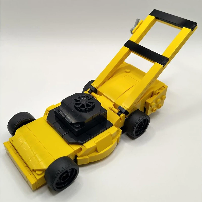 

227 шт. MOC газонокосилка City Champions супер автомобиль строительные блоки Рождественский подарок нарядные игрушки неограниченное количество творчества DIY для детей