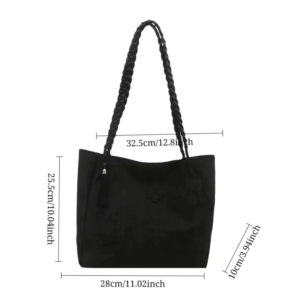 Neue Freizeittasche im chinesischen Stil mit Textur, vielseitige Handtasche mit antiken Hanfu-Elementen, große Kapazität, Arbeitstasche, Geschenk – Detail 1
