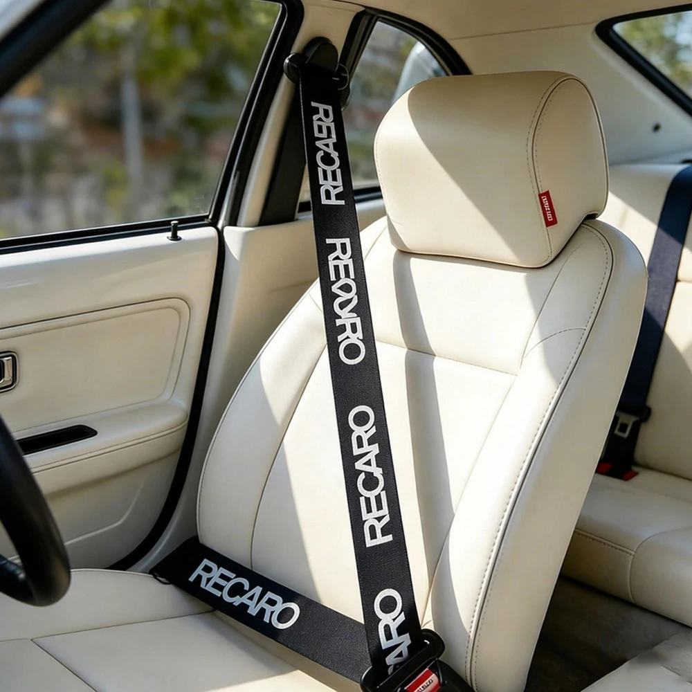 360cm long/4.8cm wide universal reinforced car seat belt webbing racing colored car modified seat belt