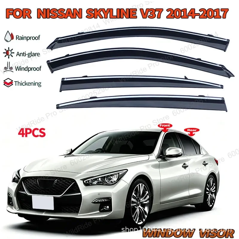 For Nissan Skyline MK13 V37 Window Visor