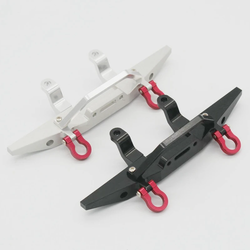 Metal Front Bumper for MN D90 D91 D96 MN90 MN99S 1/12 RC Car Upgrade Parts Accessories,Black