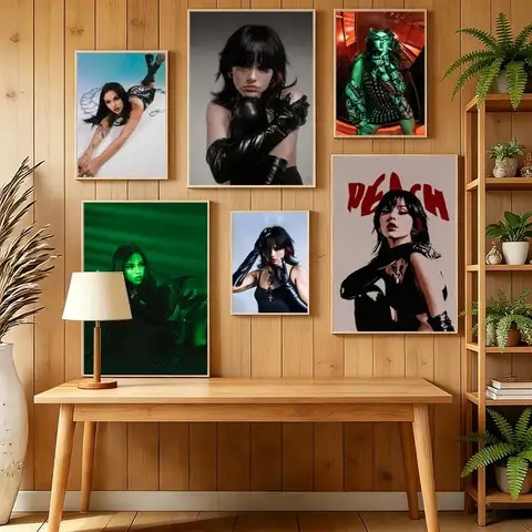 Singer M-Maggie L-Lindemann Poster HD Self Adhesive Wall Mural Stickers Decals for Bedroom Living Room Home Decor Gift
