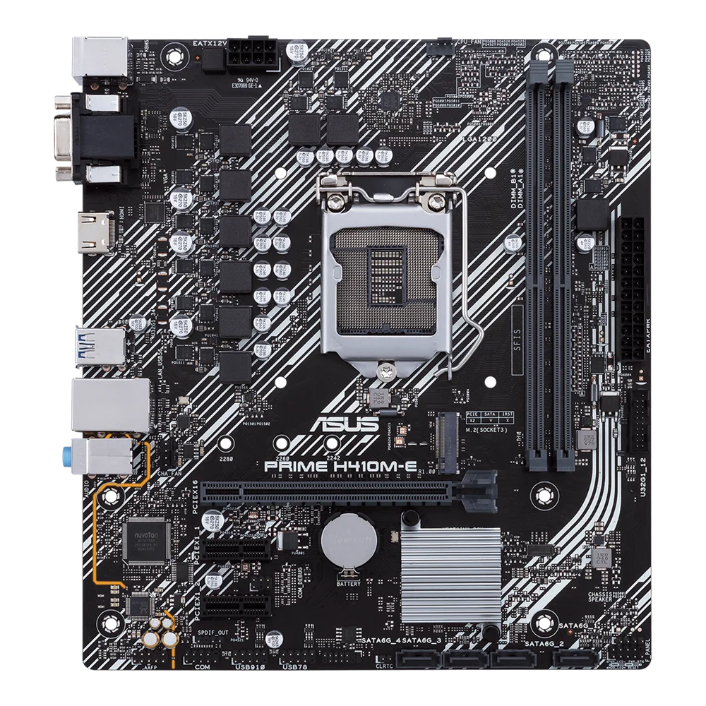 

Материнская плата ASUS PRO H410M-C LGA1200 DDR4 H410 Micro ATX с поддержкой i3-10100 i5-10500 i3-10325 i5-10600 i9-10850 G6505, используемый процессор