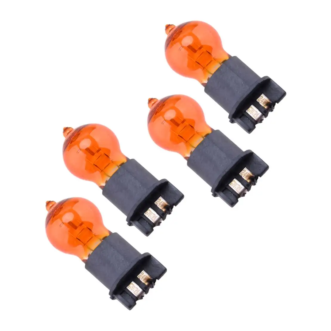 

4 шт. Янтарный автомобильный 12 В 24 Вт галогенный указатель поворота индикатор противотуманной фары универсальная лампа
