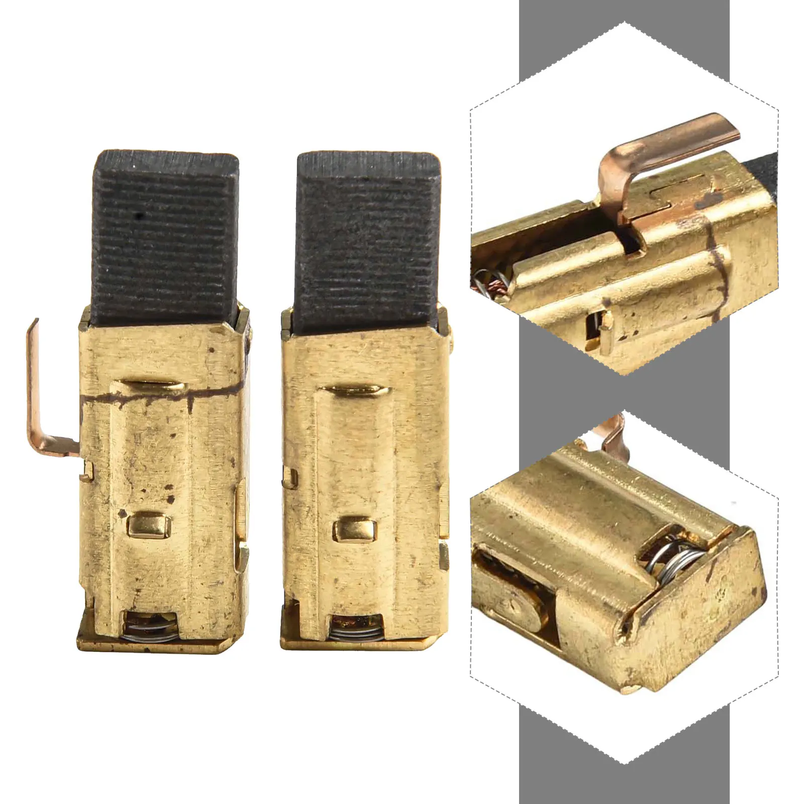 

Brand New High Quality Long Lasting Carbon Brush Holder Compact Easy Installation Exquisite Accessories Lightweight
