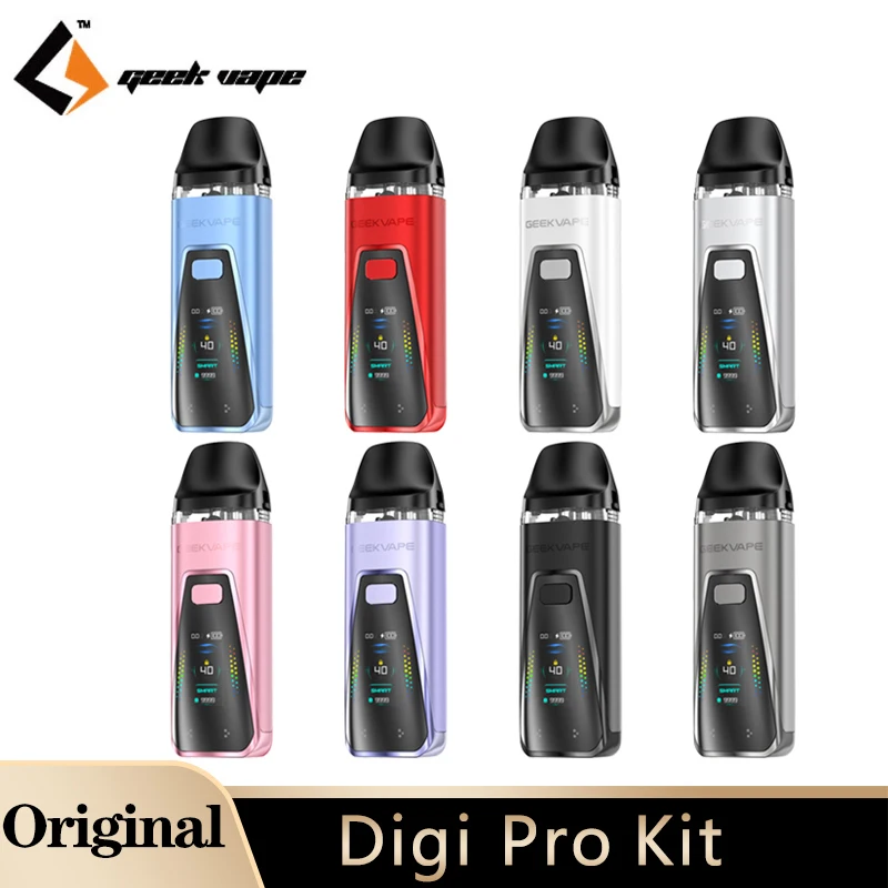 الأصلي GeekVape Digi Pro Pod Kit 40 واط 2000 مللي أمبير بطارية 5 مللي خرطوشة 0.4/0.6/0.8/1.2ohm J لفائف مبخر السجائر الإلكترونية