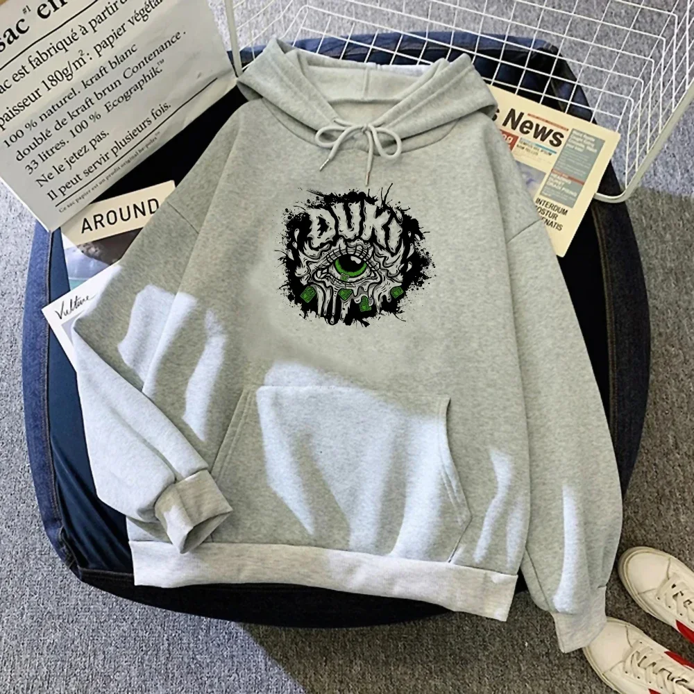 Duki hoodies women Fleece sweat y2k sweatshirts hoddies women aesthetic clothes Hip Hop Sweasthirt Fashion Retro Pullover Hoodie